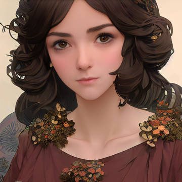 卷发少女