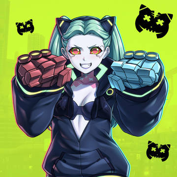Cat ears cyberware Rebecca!