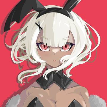 褐色バニー