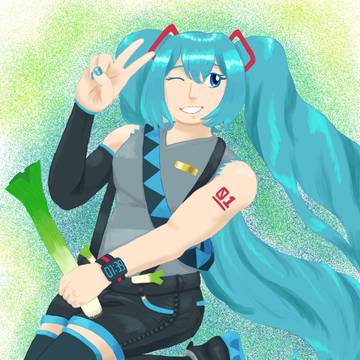 ネギ応援ミク