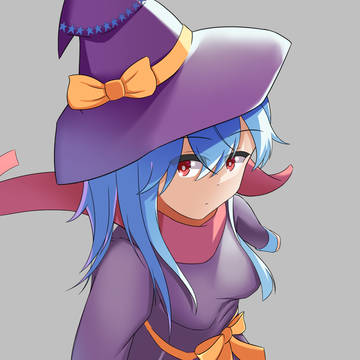 带着魔女帽的女孩子
