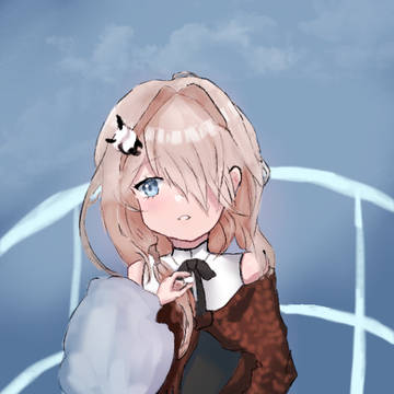 セシリアちゃんと綿あめ