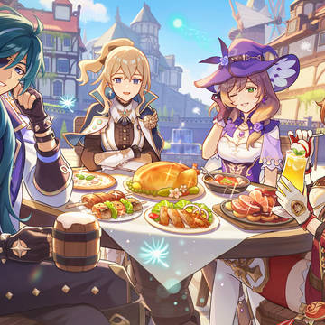 原神2周年お祝いイラスト