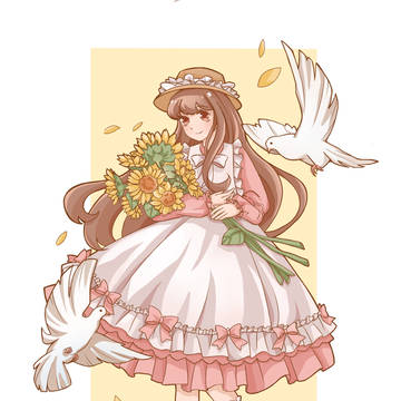 花与少女