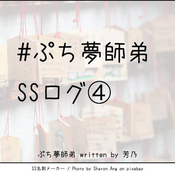 ぷち夢師弟SSログ④