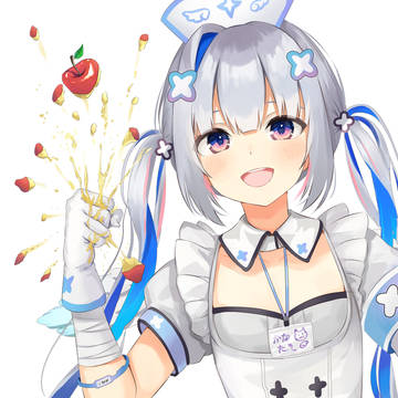 涼しい顔でリンゴを握りつぶす天音かなた