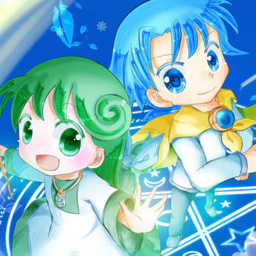 Web漫画「青空の冒険」のホームページのトップ絵