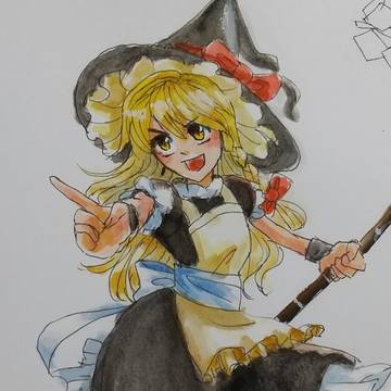 霧雨魔理沙(練習絵)