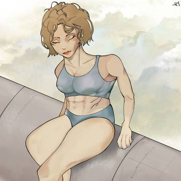 ブロンド女