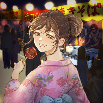 今日はあの子とお祭りに