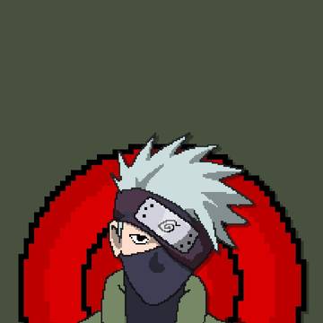 Kakashi Pixel Art