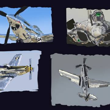 Shiny Aircraft photo studies