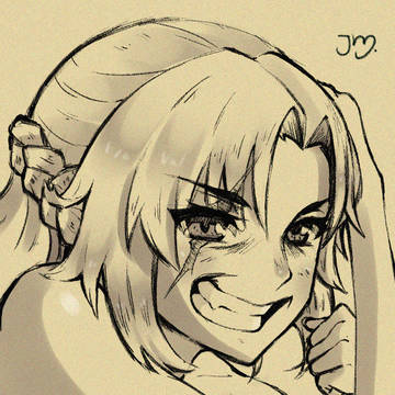 Mordred whit a scar...Again :D