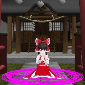自らの命を賭して祈祷する巫女と友人の魔法使い