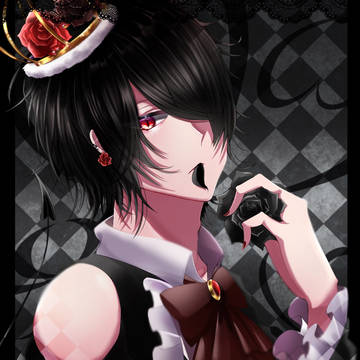 黒白/漆黒十周年記念誕生日イラスト