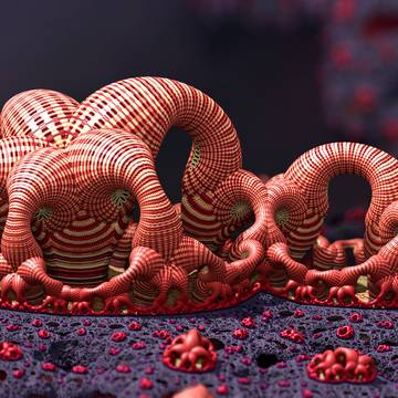 Mandelbulb3D #87 Snuggling up