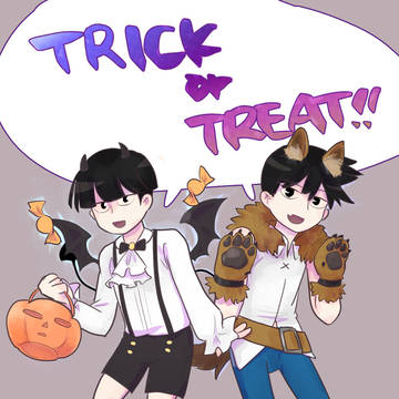 (モブパズ衣装ネタ) 影山兄弟とハロウィン