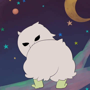 宇宙ミミズクおしり