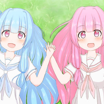 寝っ転がる琴葉姉妹