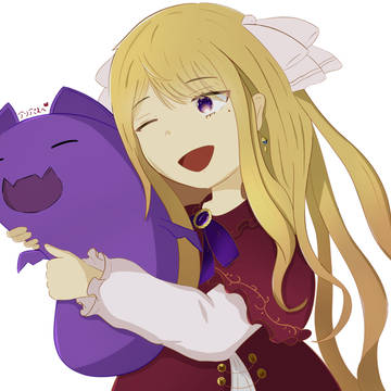夕凪アリア様のFA(ファンアート)withバットスライム