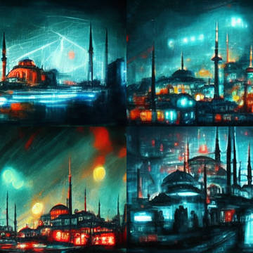 Turkish Cyberpunk İstanbul Art