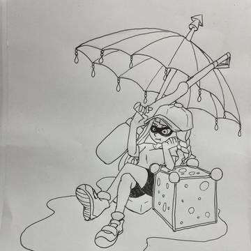 くつろぐイカちゃん（チャージャー）