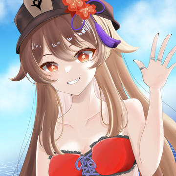 【原神】胡桃 水着