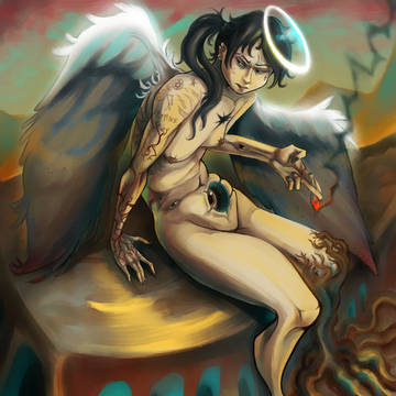Fallen Angel Smoking