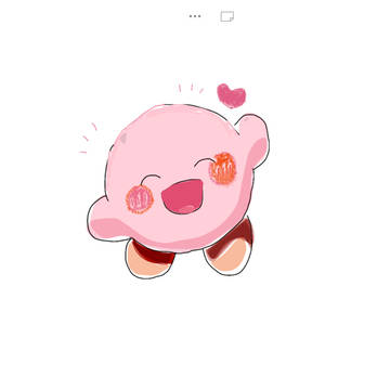 爽やかスマイルのカービィ