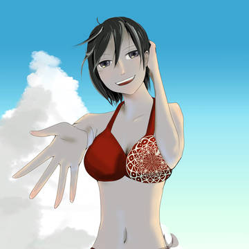 エレン、海気持ちいいよ