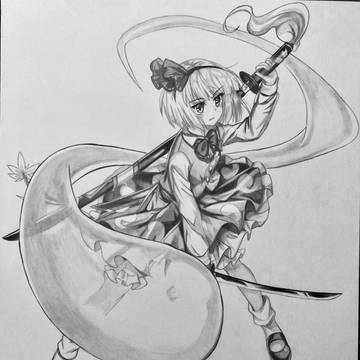 【鉛筆模写】魂魄妖夢