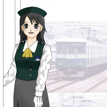 【京阪電鉄】〈なつかしの女性係員制服〉「運輸部女性新卒社員制服」