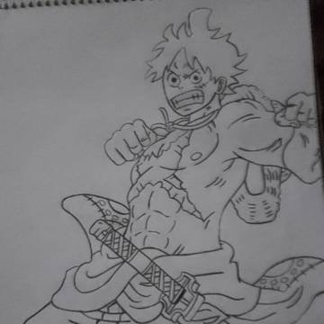 Boceto de Monkey D. Luffy