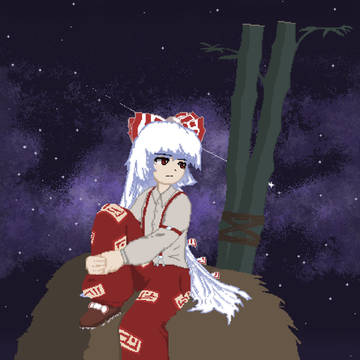 Mokou in the night