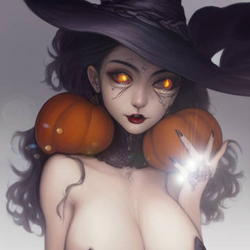かぼちゃが大好きな魔女