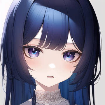 blue hair