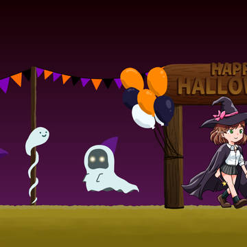 受刑者のハロウインイラスト