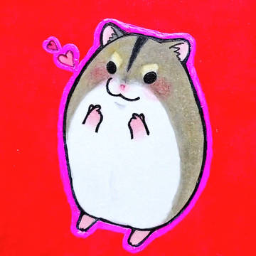 指ハートハムちゃん