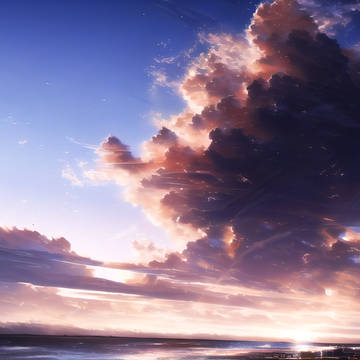 setting sun