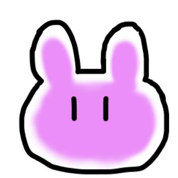 紫のうさぎ