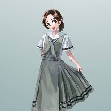 정원여자중학교(貞媛女子中學校/私立) 旧制服 夏服