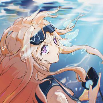 潜水の少女