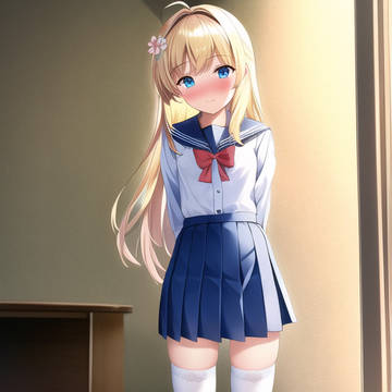 金发水手服女友