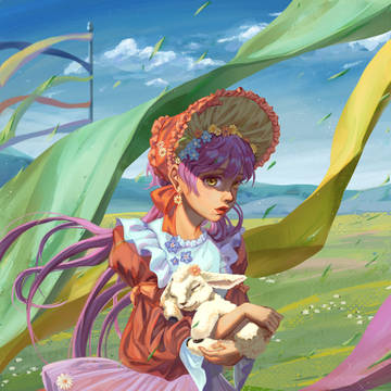 Girl and Lamb