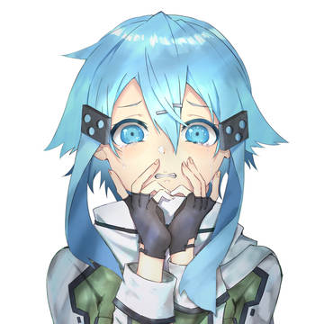 シノン  泣き顔