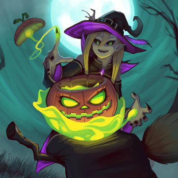 Witch on Halloween