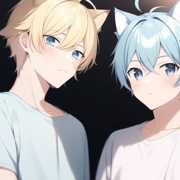 【AI】可爱猫耳少年
