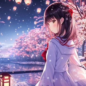 雪夜·赏樱·独自