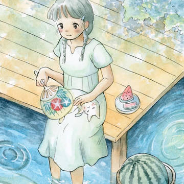 涼む