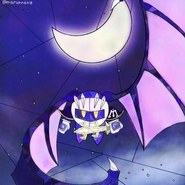 欠けた月と満月の騎士
